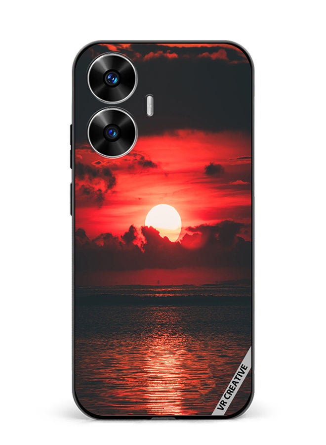 VR CREATIVE Protective Case Cover For Realme C55 Loving Sun Design Multicolour - Image 1