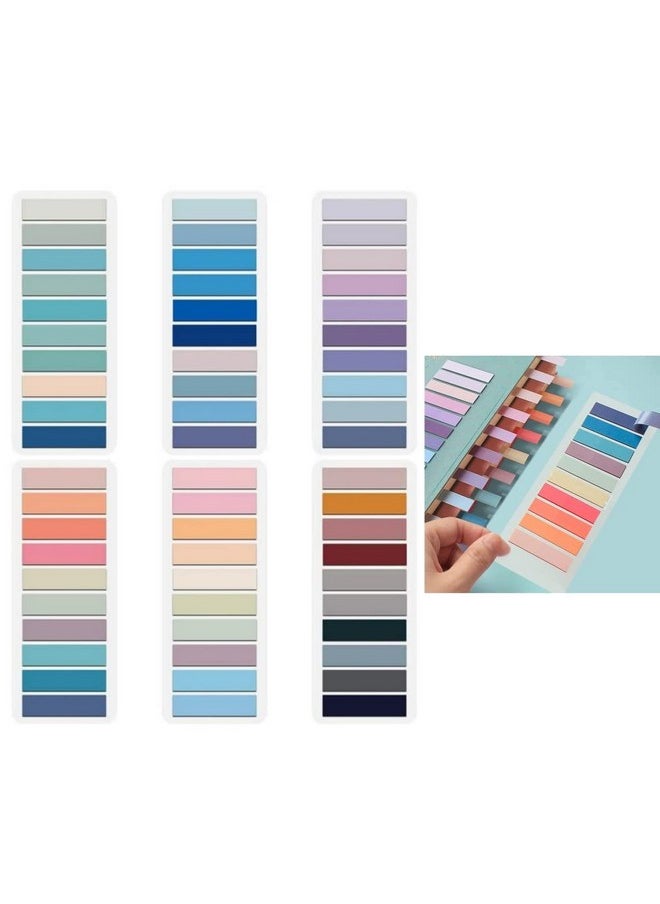 AstonAndia 1200 PCS Sticky Notes Plastic 60 Colors Sticky Tabs Highlighter Strips Waterproof Annotation Tabs for Study Essentials Index File  - Image 1