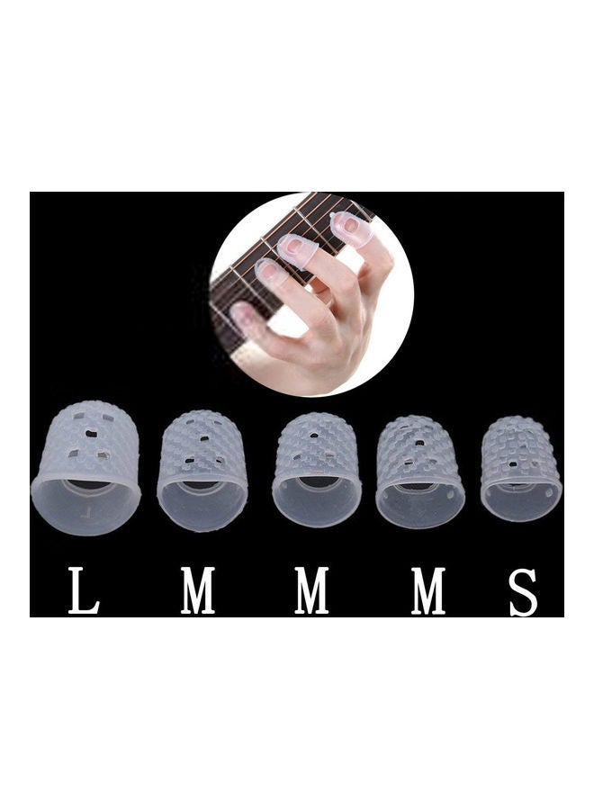 Loquat 5 Pieces Finger Cover Anti-slip Hands Coat Relief Pain Gloves For Ukulele Electric Acoustic Guitar Stringed Musical Instrument - Image 2