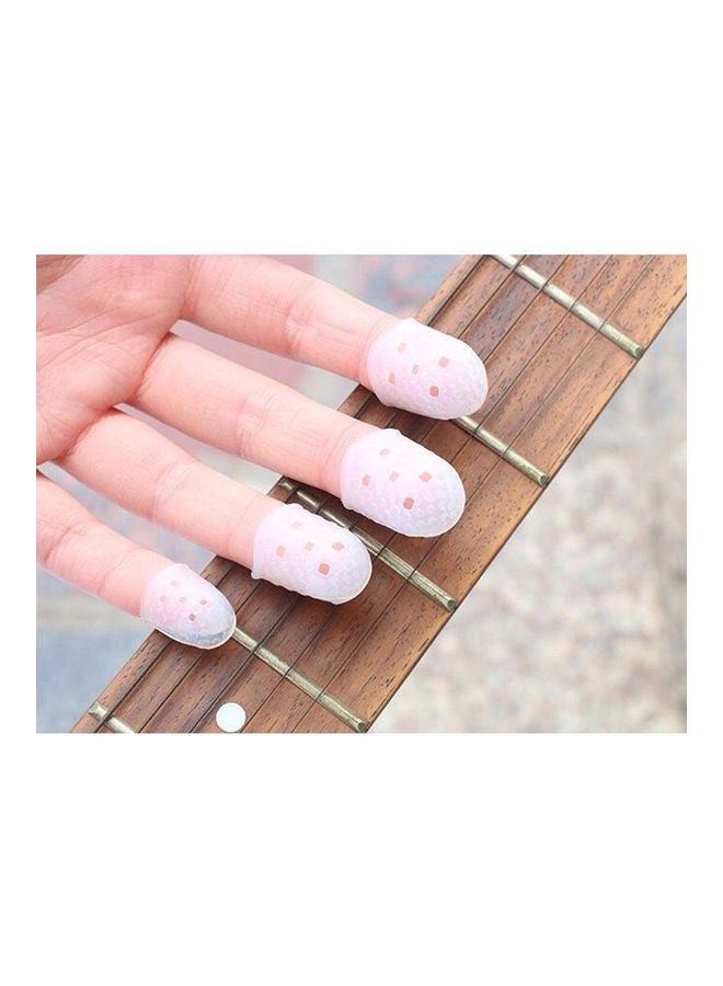Loquat 5 Pieces Finger Cover Anti-slip Hands Coat Relief Pain Gloves For Ukulele Electric Acoustic Guitar Stringed Musical Instrument - Image 5