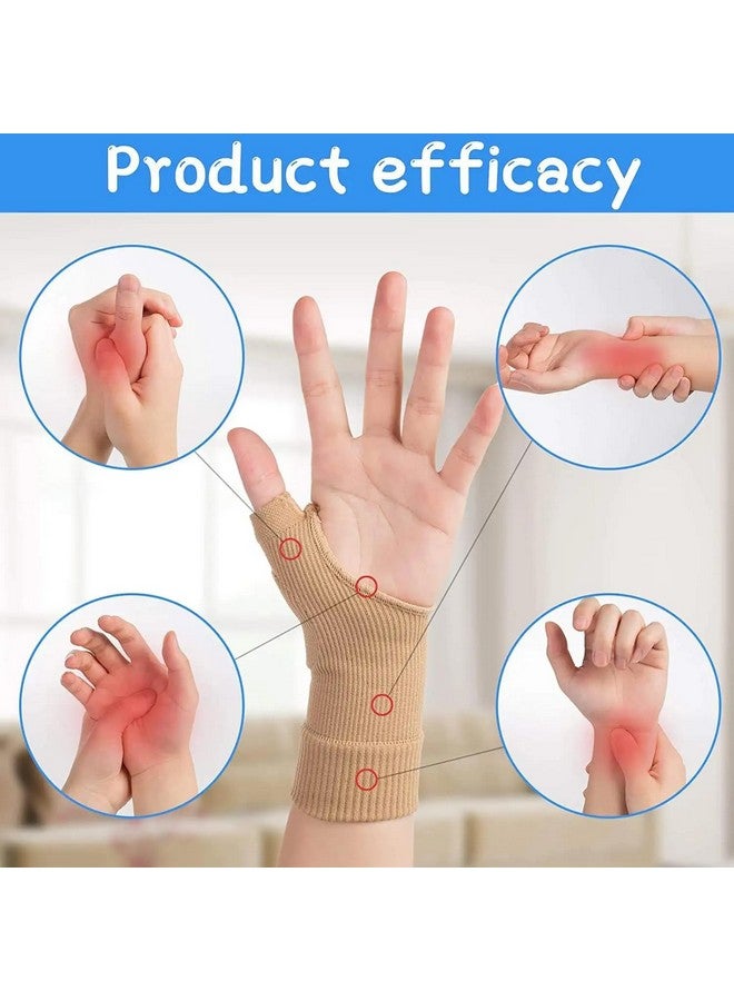 TWINZEN Thumb Hand Wrist Support, Gel Filled Gloves for People who Suffer from Arthritis Thumb Brace - 1 Pair Therapy Gloves, Sport Pain Relief Tendonitis for Men and Women Fits Both Hands - Image 2