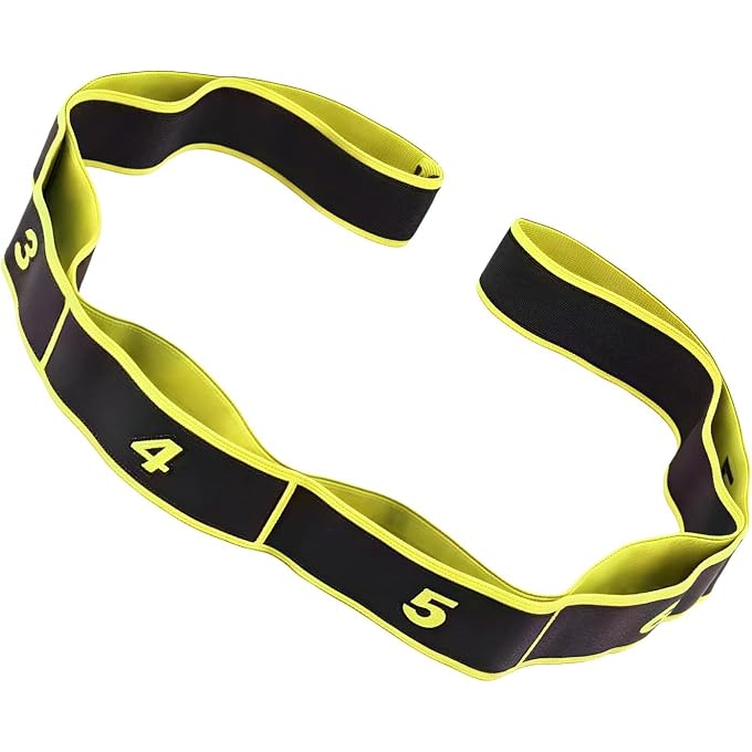 Zqxnt 8 Section Dance Stretching Belt Pilates Pull Strap Belt Fitness Exercise Resistance Band With Number Strap Fitness Resistance Band With Number - Image 1
