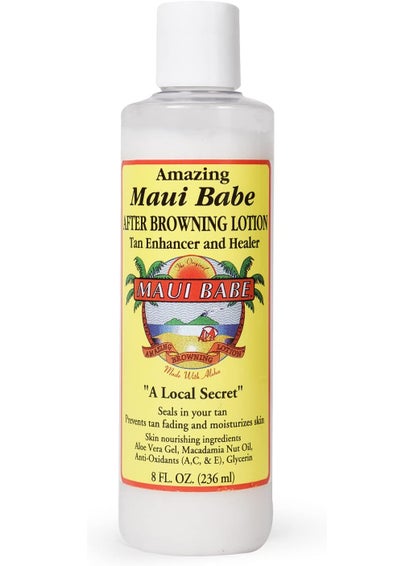 Maui Babe Maui Babe After Browning Lotion Tan Enhancer  Healer  After Sun Tan Extender Body Lotion To Prevent Tan Fading Natural Moisturizing  Healing After Sun Care Cream Made In USA 8 Ounces 