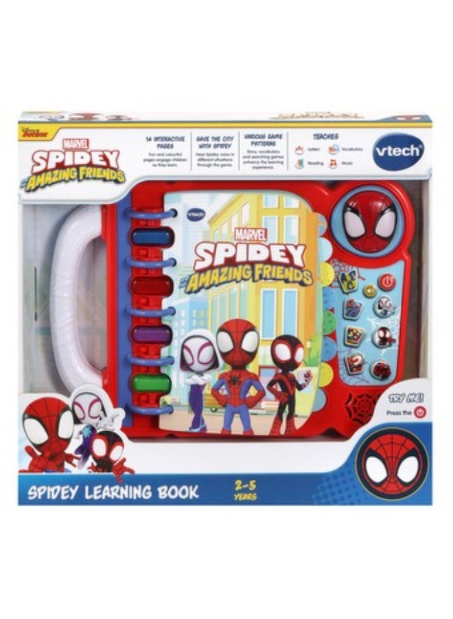 vtech Spidey and His Amazing Friends On-The-Go Learning Toy - Interactive Handheld Educational Game with LCD Screen, 5 Learning Games, Shapes, Numbers & Patterns, Travel Toy with Bag Clip, Gift for Kids Ages 3 to 5 Years - Image 3