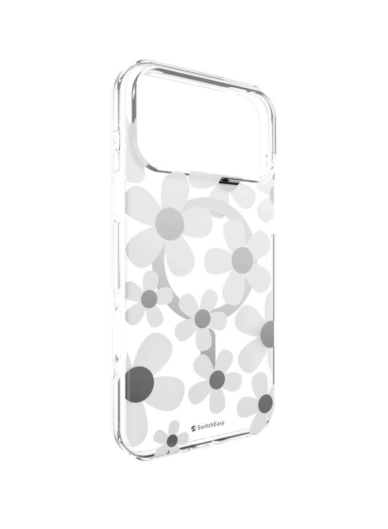 سويتش إيزي جراب سويتش إيزي فلور ثلاثي الأبعاد مقاوم للصدمات لهاتف آيفون 17 برو ماكس | ماج سيف - أبيض - Image 4