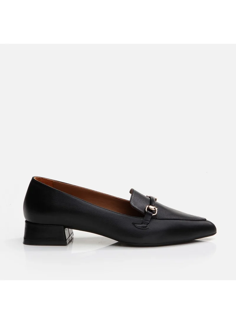 Hotiç 01AYH290820A100 GENUINE Leather Black Women's Loafer