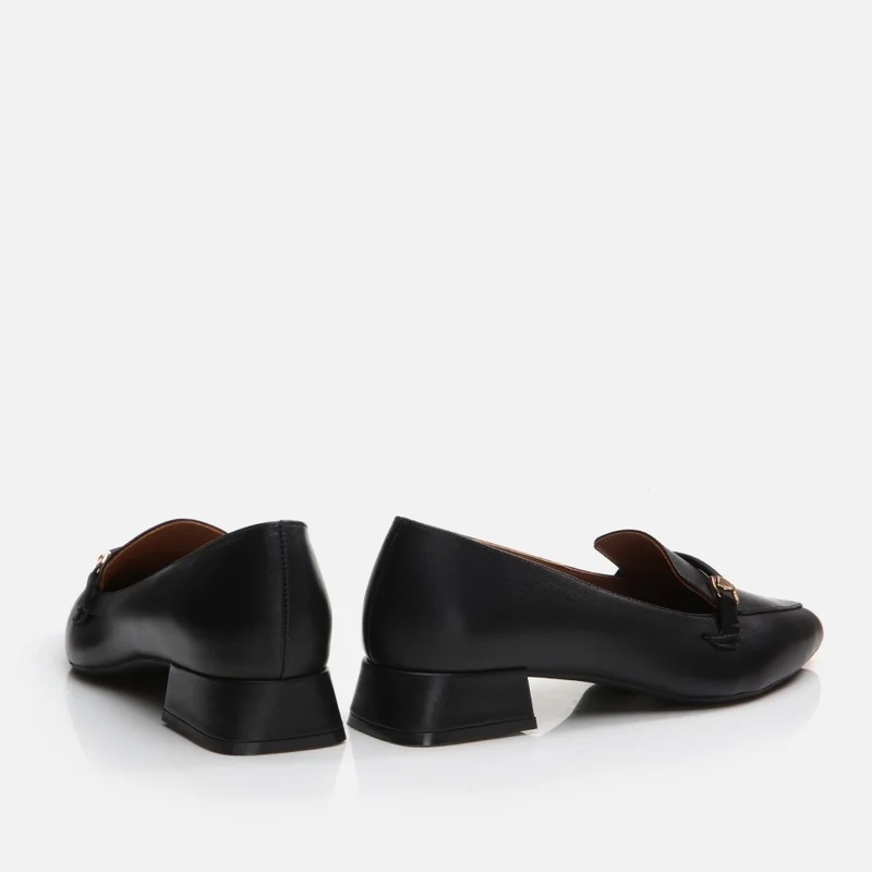 Hotiç 01AYH290820A100 GENUINE Leather Black Women's Loafer