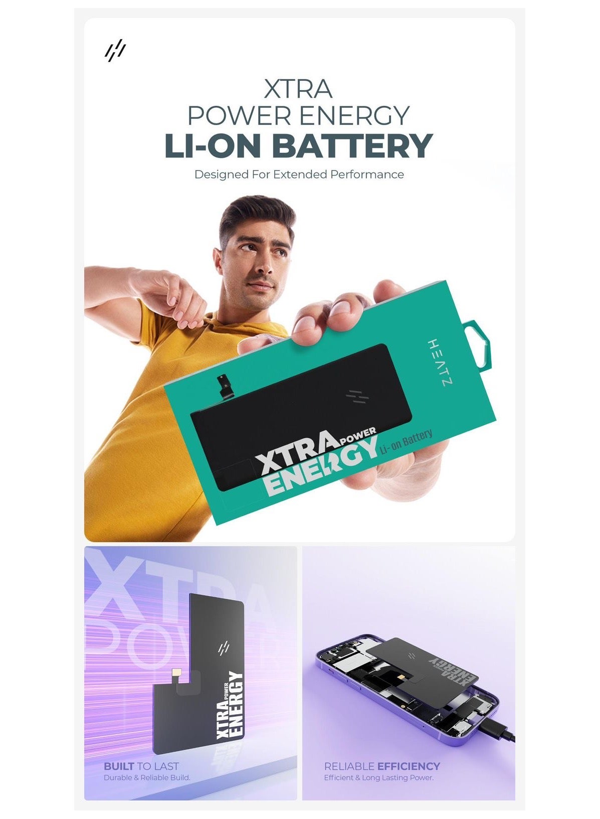 HEATZ HEATZ MD128 - iphone 12 PRO MAX battery | Best Price UAE