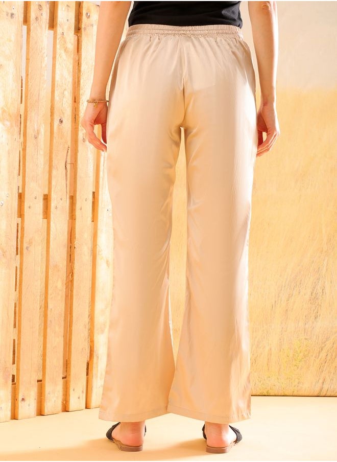 Freehand Women Flared Solid High-Rise  Pants  - Image 2