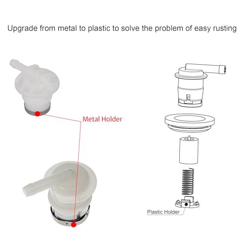 Suspenix 2pcs Fuel Tank Vent Valve, Gas Tank Vent Rollover Valve with Grommet Seal Kit Compatible with Jeep 84-96 Cherokee XJ Wagoneer, 86-92 Comanche MJ, 93-96 Grand Cherokee ZJ, 87-95 Wrangler YJ - Image 4