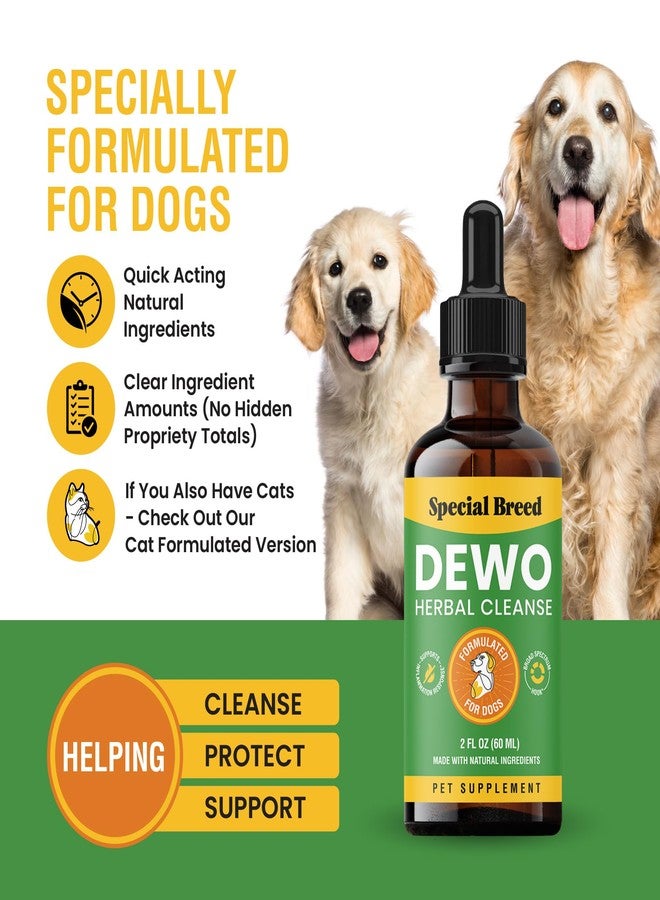 Special Breed Spefically Formulated for Dogs, Natural Broad Spectrum Supplement, Herbal Cleanse, Digestive Support for All Breeds, Gut Health, Made in The USA, 2oz (2 Pack) - Image 2