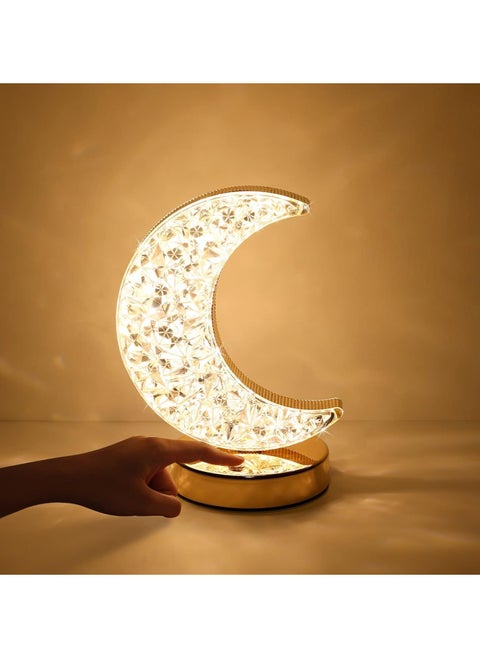 Ramadan Lamp, Crystal Moon Table Decoration, Touch LED Night Light, Home Office Bedroom Living Room Decor by Yawelty