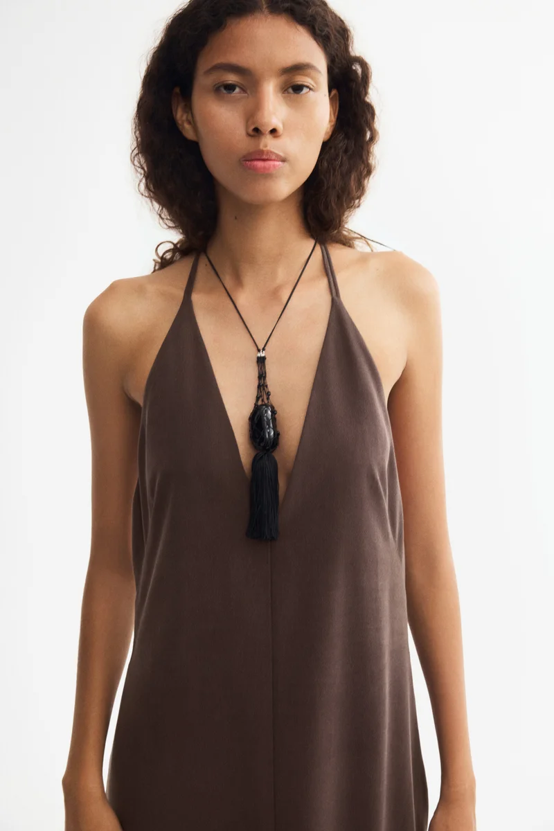 H&M  Crêpe halterneck dress for Women | Best Price UAE