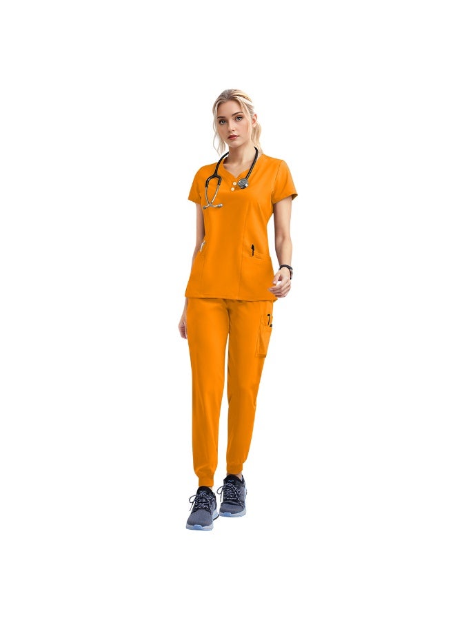 NIBEMINENT Doctor Nurse Scrubs Set Medical Uniforms Women Jogger Set Hospital Accessories Operating Room Surgical Workwear - Image 1