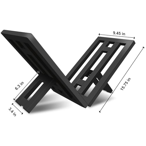 OugeWood Firewood Rack Indoor Outdoor, Portable Wood Log Rack, Black Steel Fireplace Log Holder, Heavy Duty Firewood Stand for Fireplace/Firepit - Image 4