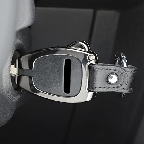 JeCar Key Fob Cover Case Aluminum Alloy Key Shell Protection Accessories Compatible with Jeep Wrangler JK JKU 2007-2018/Compass 2008-2016/Patriot 2011-2016, Gunmetal Grey - Image 3