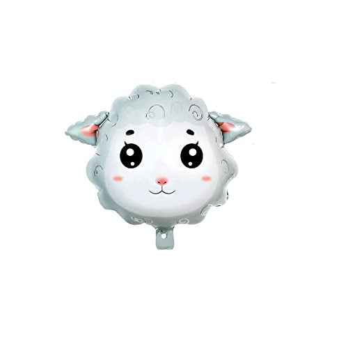 RS 2PCS Sheep Balloon Shape Animal Sheep Aluminum Film Balloon Birthday Party Children's Party Decoration Animal themed Birthday Party Decorations - Image 3
