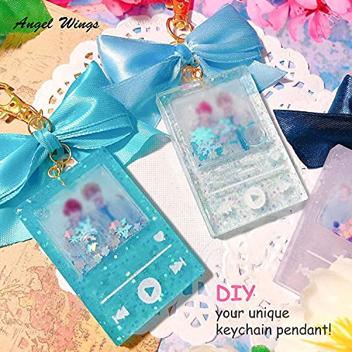 Angel Wings Shiny Glossy Resin Media Player Mold Epoxy Craft Keychain Silicone Moulds Polymer Clay DIY Jewelry Making Silicone Molds - Image 3