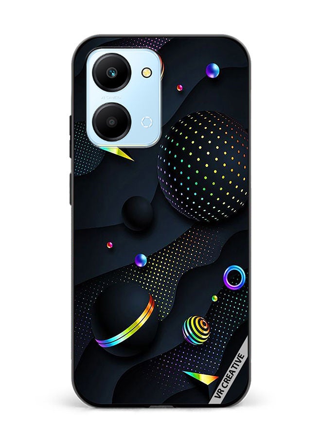 VR CREATIVE Protective Case Cover For Honor Play7T Retro Design  Multicolour - Image 1