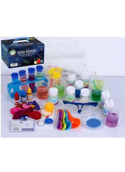 Home chemistry laboratory game to teach chemical elements in an entertaining way for children