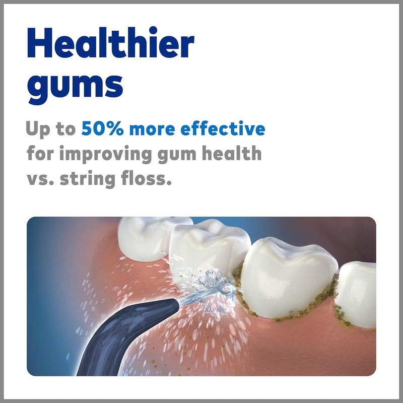 Waterpik Genuine Precision LowFlow Tips Replacement for the WP360 Cordless Handheld Water Flosser Formerly Classic Jet Refill Heads Nozzles JT360E 2 Count Blue - Image 4