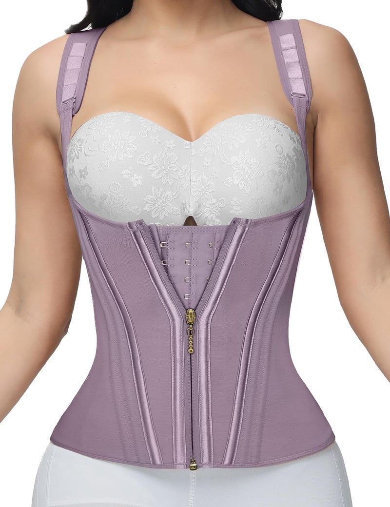 SHAPSHE Waist Trainer for Women Tummy Control Sports Girdle Workout Body Shaper with Adjustable Shoulder Strap - Image 2