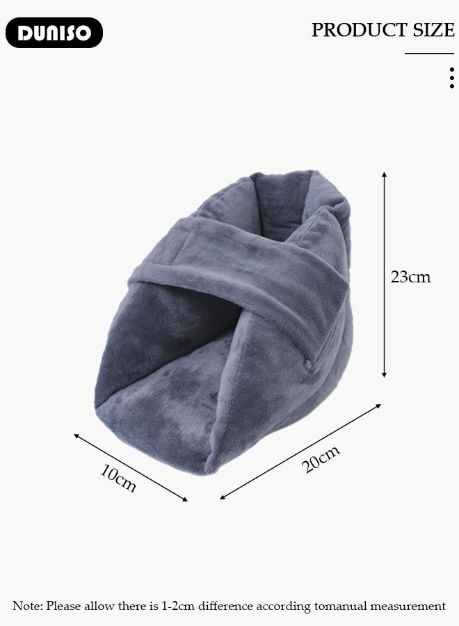 DUNISO وسادة حماية كعب القدم دعم كعب وسائد للضغط قرح فوم واقي كعب الكاحل لقرح السرير وسادة القدم لقرح الضغط تخفيف ألم الكعب - Image 3