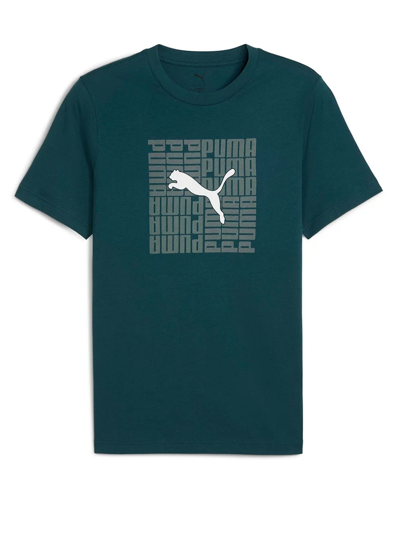 PUMA green terrain Graphic Box Tee Men for Men | Best Price UAE