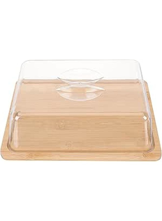 Rectangular Butter Dish With Handle For Refrigerator And Counter 24x18 5x7 3cm - Image 1