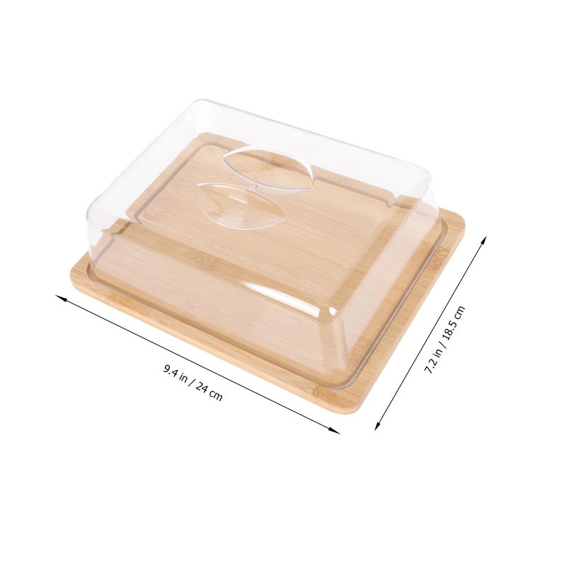 Rectangular Butter Dish With Handle For Refrigerator And Counter 24x18 5x7 3cm - Image 3