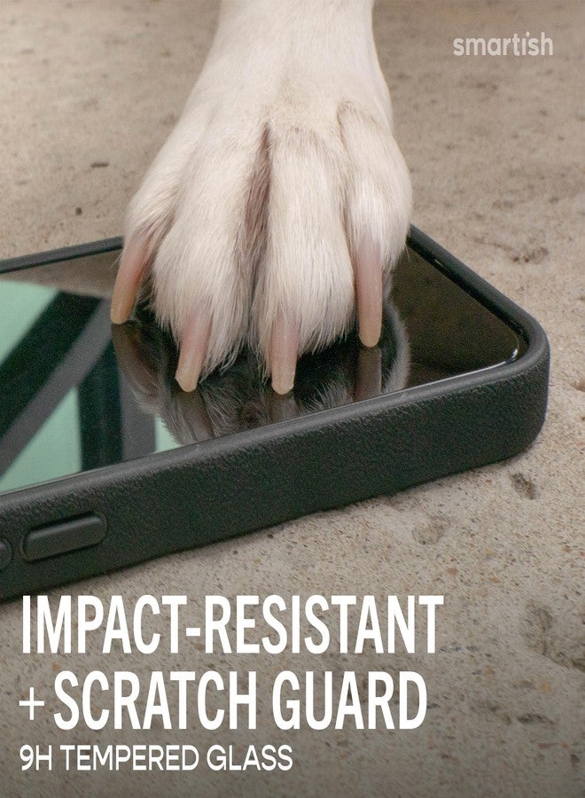 Smartish® iPhone 17 Pro Screen Protector + Camera Lens Covers - Tuff Sheet - 2-Pack Tempered Glass 9H Easy Install Frame Case-Friendly - Dynamic Island for Apple iPhone 17 Pro - Clear 2-Pack - Image 3