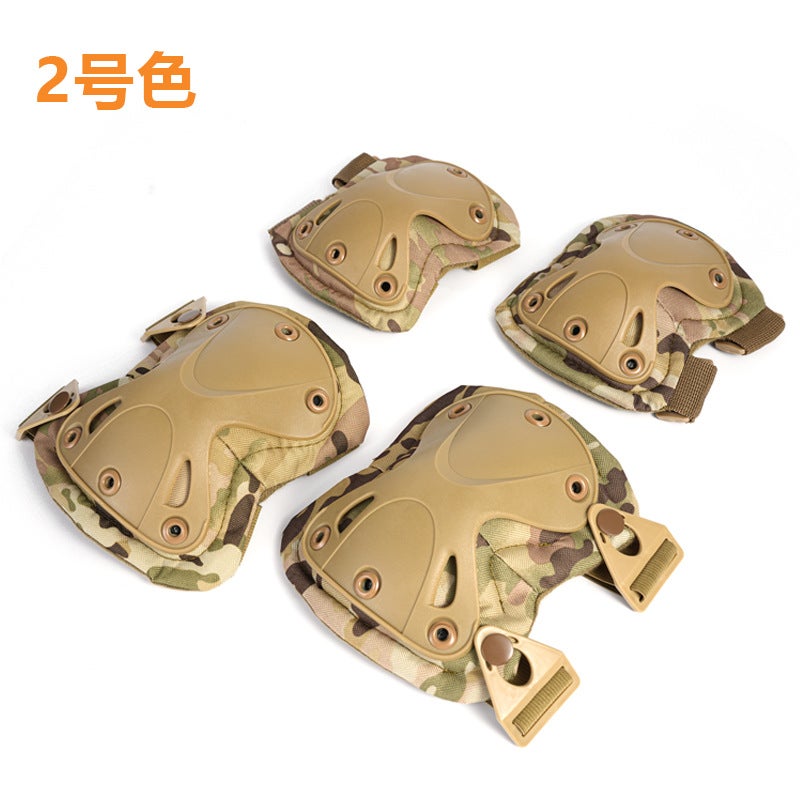 Generic Tactical Knee Elbow Pads 4PC Set CP camouflage