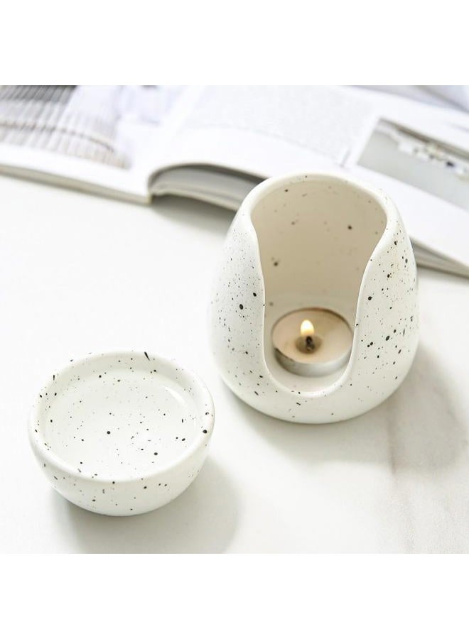 KALAUTO Ceramic Essential Oil Burner Wax Melt Burners - Candle Burner - Wax Melt Warmer Candle Tealight Ceramic Wax Burner for Aromatherapy Oil Diffuser,Home Bedroom Decor Christmas Housewarming Gift - Image 3