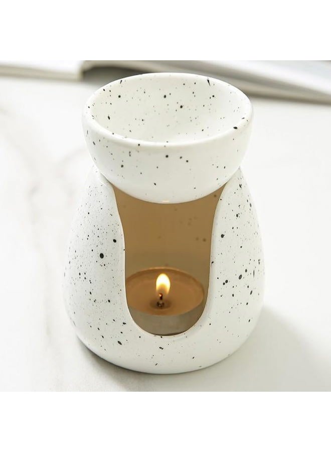 KALAUTO Ceramic Essential Oil Burner Wax Melt Burners - Candle Burner - Wax Melt Warmer Candle Tealight Ceramic Wax Burner for Aromatherapy Oil Diffuser,Home Bedroom Decor Christmas Housewarming Gift - Image 1