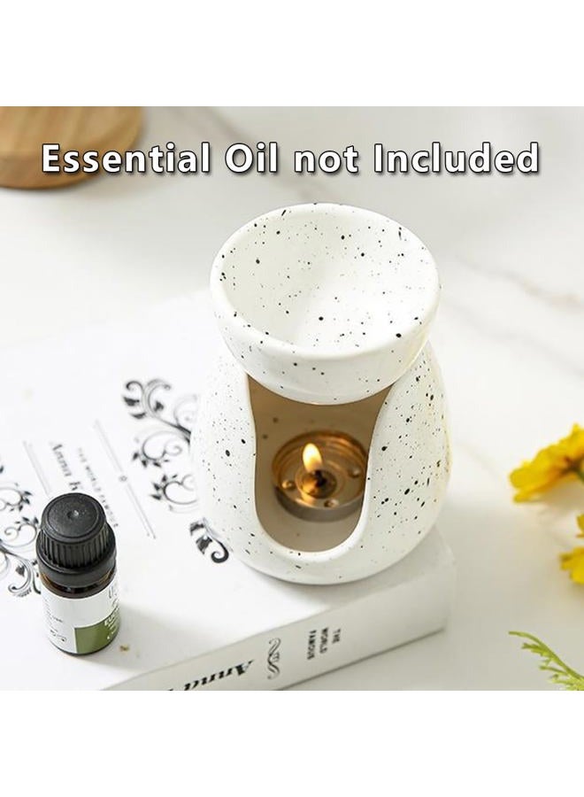KALAUTO Ceramic Essential Oil Burner Wax Melt Burners - Candle Burner - Wax Melt Warmer Candle Tealight Ceramic Wax Burner for Aromatherapy Oil Diffuser,Home Bedroom Decor Christmas Housewarming Gift - Image 4