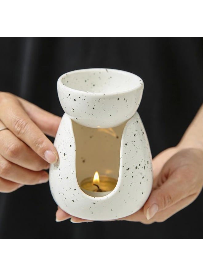 KALAUTO Ceramic Essential Oil Burner Wax Melt Burners - Candle Burner - Wax Melt Warmer Candle Tealight Ceramic Wax Burner for Aromatherapy Oil Diffuser,Home Bedroom Decor Christmas Housewarming Gift - Image 2