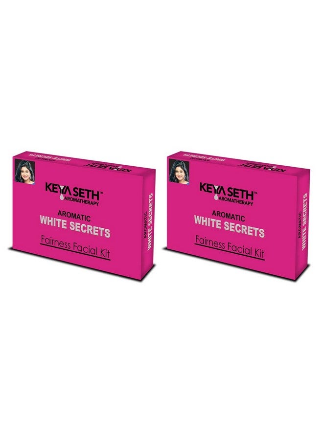 Keya Seth Aromatherapy, Aromatic White Secrets Fairness Facial Kit (Fairness Facial Polisher, Fairness Facial Toner, Fairness Facial Cream, Fairness Facial Pack, Fairness Facial Gel) 23Gm (Pack Of 2) - Image 1