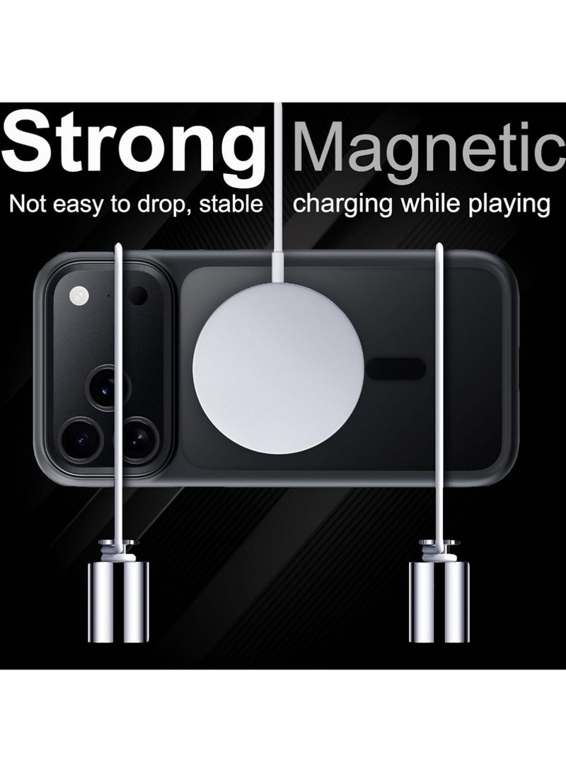 X-level iPhone 17 Pro Case Cover, Black Matte Cover, Magsafe Magnet [AI Camera Button] Anti Scratch, Rubber Oil Coating, Shockproof, Raised Edges, Bumper Cover ﻿ - Image 5