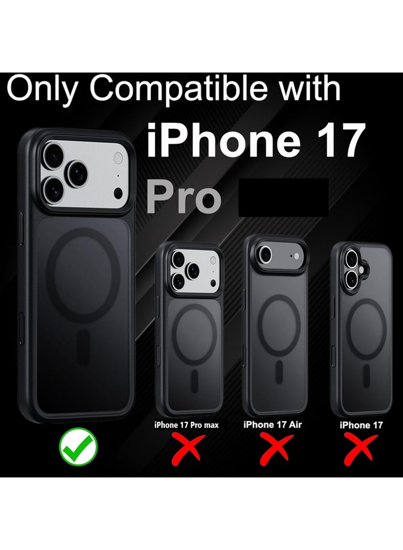 X-level iPhone 17 Pro Case Cover, Black Matte Cover, Magsafe Magnet [AI Camera Button] Anti Scratch, Rubber Oil Coating, Shockproof, Raised Edges, Bumper Cover ﻿ - Image 2