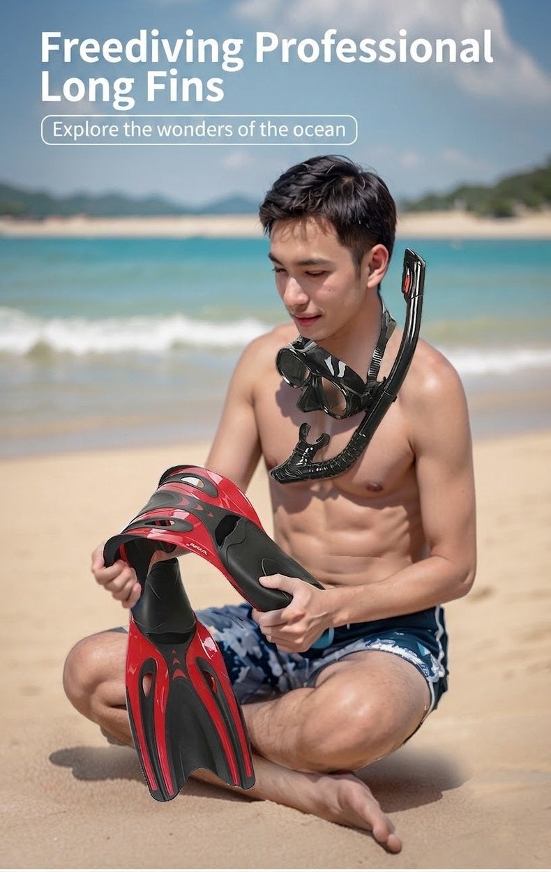 Wave Professional TPR Swimming Fins Diving Fins Snorkeling Fins for Adults - Image 2