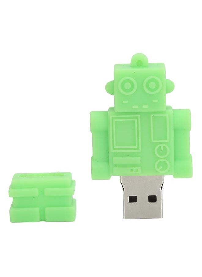 Thoraya USB Flash Memory Stick Flash Drive Gift Cute Green Robot 32GB  - Image 3