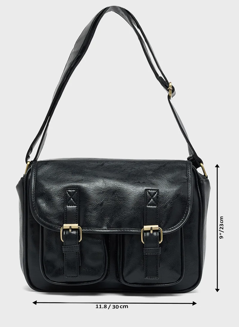 Robert Wood Casual Crossbody Messenger Bag