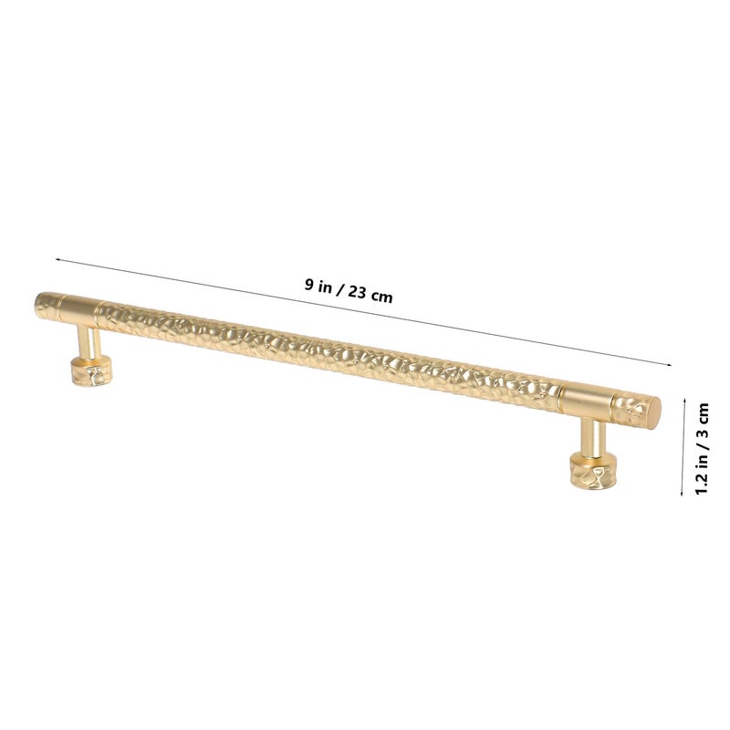 Zinc Alloy Knurled Cabinet Pull Handles 192mm Hole Centers Brushed Finish - Image 3