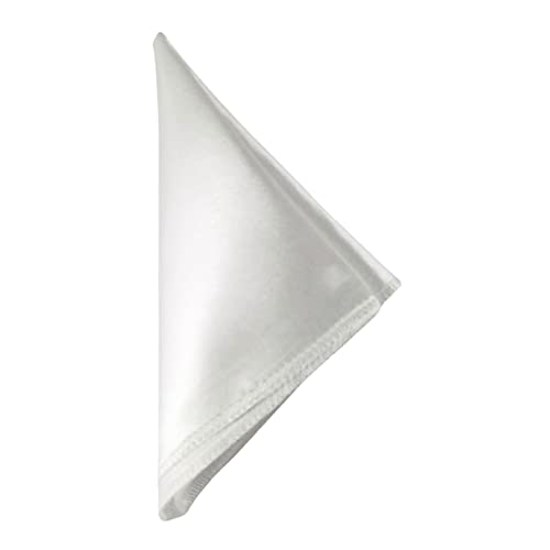 Young Arrow Satin Pocket Square for Men, Wedding Handkerchief for Suits, Blazers & Tuxedo Men's Pocket Square (Pearl White) - Image 3