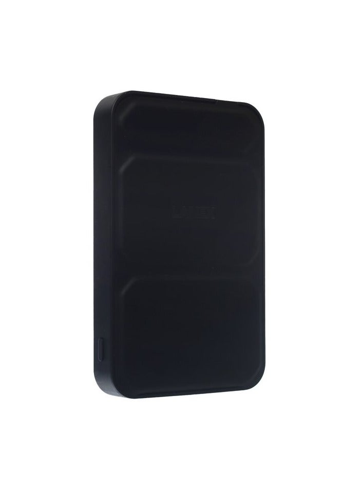 لانيكس Lanex LP18 Mini PD وبنك الطاقة المغناطيسي اللاسلكي 5000 مللي أمبير في الساعة من النوع C / Lightning مصنوع بجودة عالية - أسود - Image 3