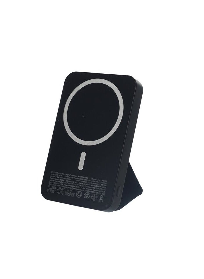 لانيكس Lanex LP18 Mini PD وبنك الطاقة المغناطيسي اللاسلكي 5000 مللي أمبير في الساعة من النوع C / Lightning مصنوع بجودة عالية - أسود - Image 5