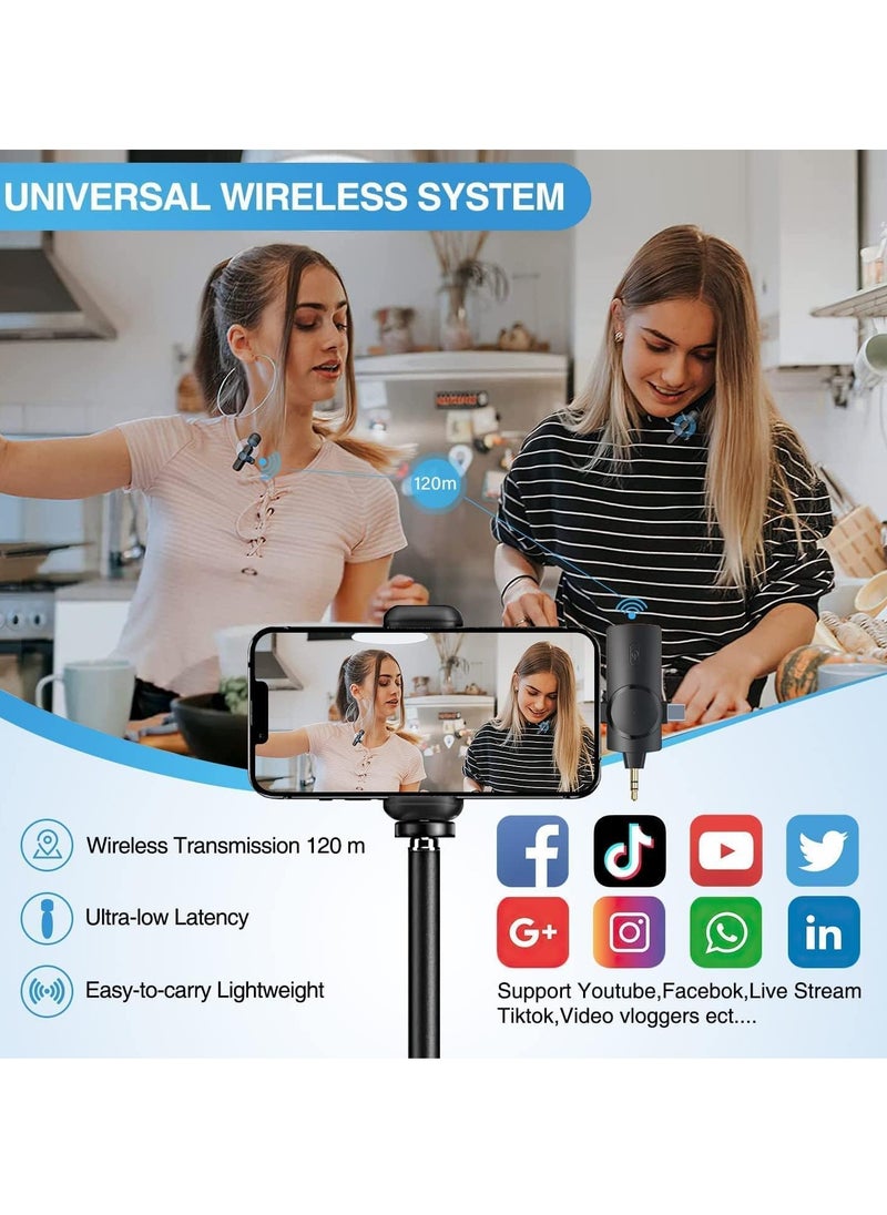 TIGER - Wireless Lavalier Lapel Microphone for iPhone, iPad, Android, Camera – Plug & Play, 7 Hours Long Working Time, Ideal for Interviews, Videos, Podcasts, Vlogs, YouTube. - Image 1