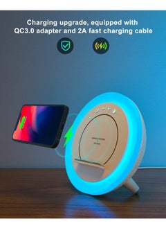 Y&D SYOSI Wireless Bluetooth Speakers Speaker with Charging, Night Light Dynamic Colored Lights, Gifts for Girls Boys  - Image 4
