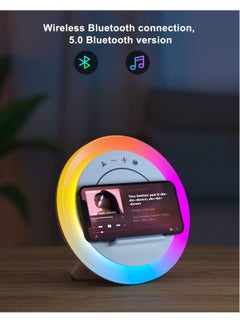 Y&D SYOSI Wireless Bluetooth Speakers Speaker with Charging, Night Light Dynamic Colored Lights, Gifts for Girls Boys  - Image 3