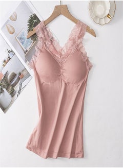 Body Beautifying V-neck Base Vest Pink